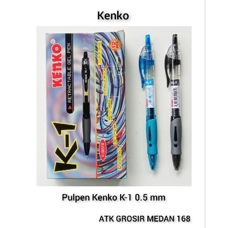 Pulpen Cair / Gell Kenko K-1 0.5 mm / lusin ( 12 pcs )