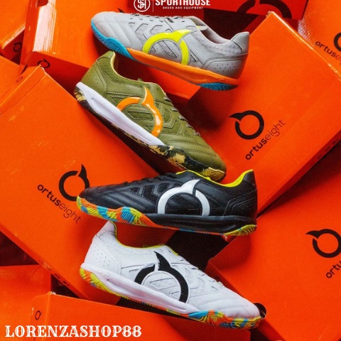 KODE D4H8 TURUN HARGA 2  Ortuseight Sepatu Futsal Jogosala Rampage V2  Black Camo Grey White Green t