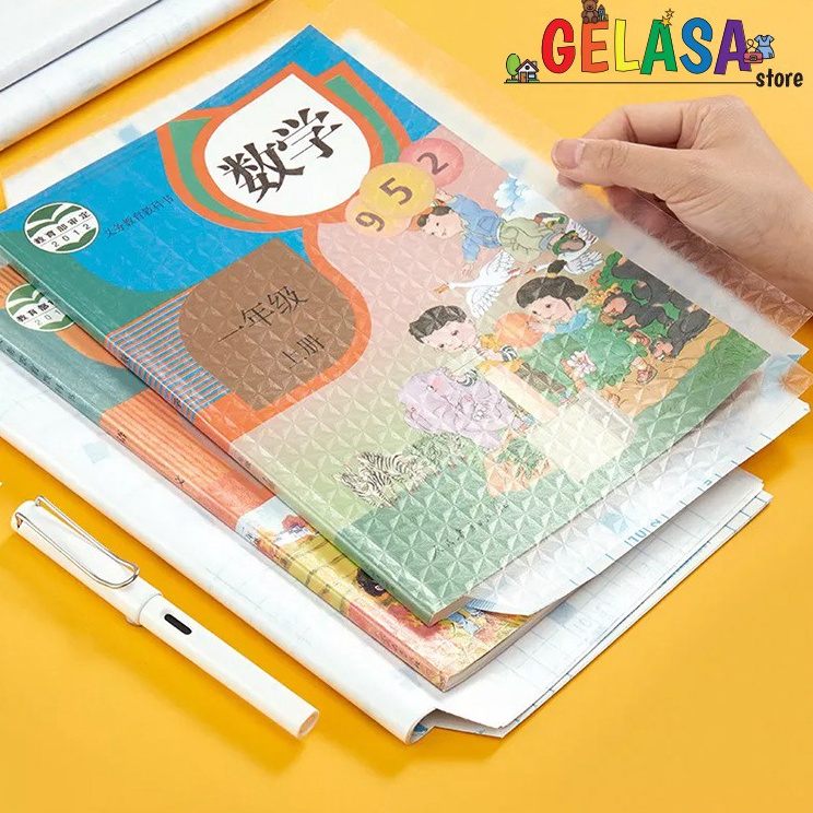 

New Now Gelasa Sampul Buku Stiker Self Adhesive Book Cover Waterproof isi 1 lembar atau 5 lembar
