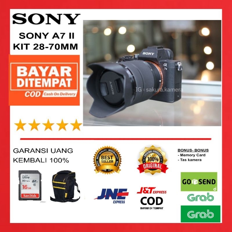 Kamera Fullframe SONY A7 II mirorless / sony a7 ii