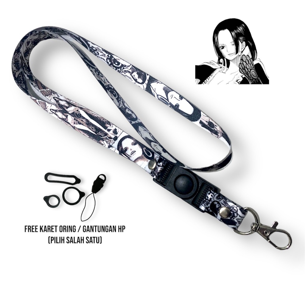 Lanyard Anime Boa Hancock One Piece Lanyard Tali Gantungan HP handphone Lanyard Anime Lanyard ID CAR