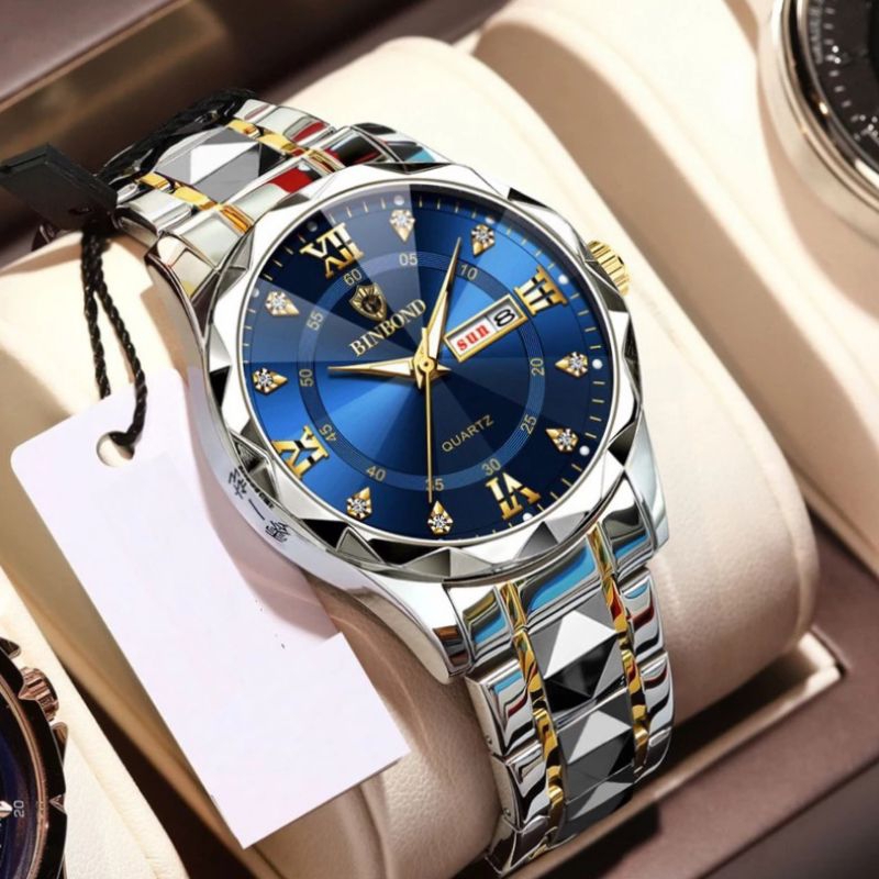 0Jam Tangan Pria Full Stainless Steel Tahan Air dan Anti Karat Jam tangan Keren Zn011