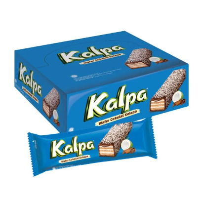 

Kalpa Wafer Cokelat Kelapa 24Gr (1 box isi 12 Pcs)