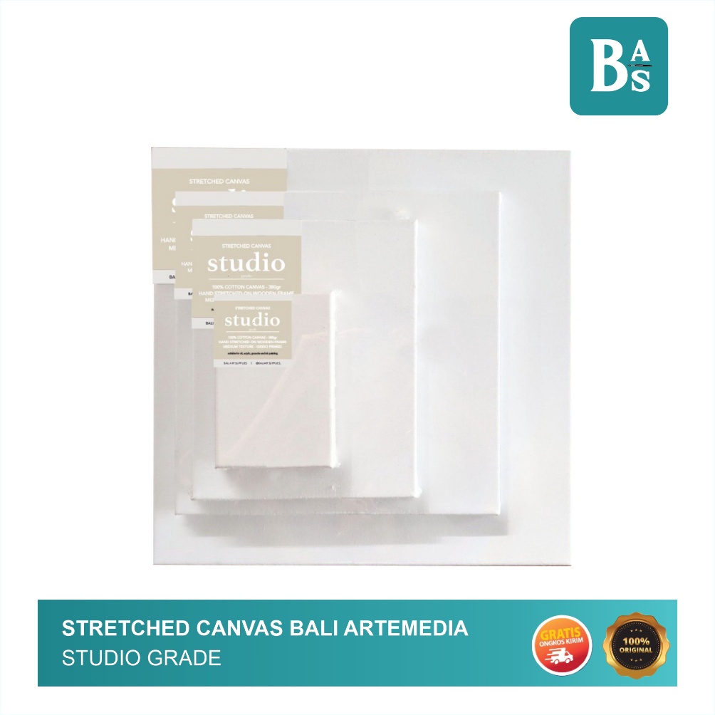 

KODE V2P3 1 Cotton Canvas Stretched Bali Artemedia Studio Grade Big size