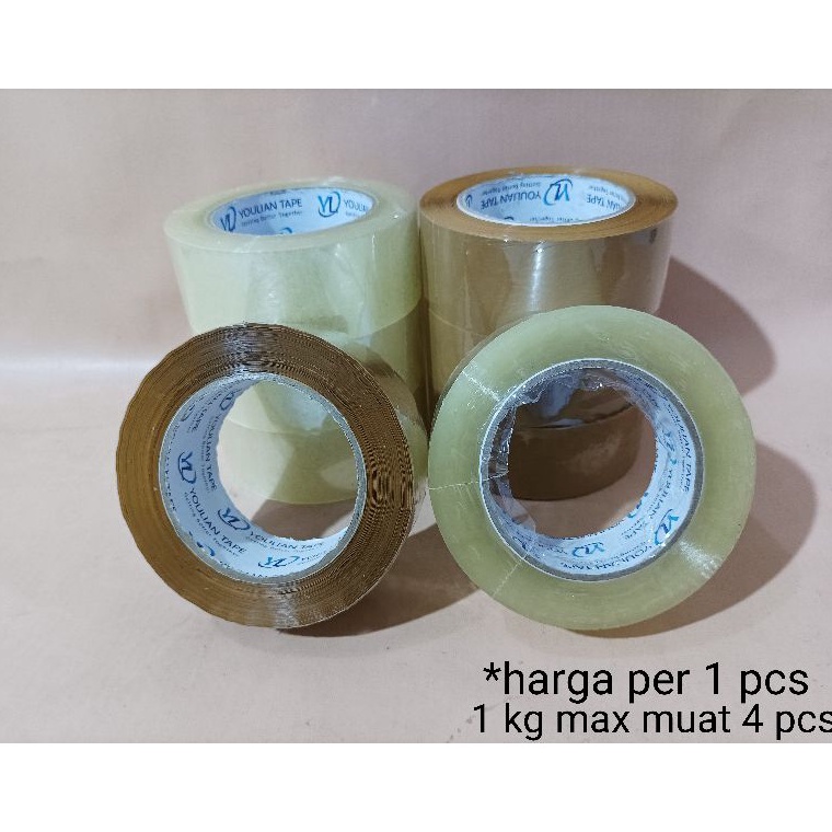 

ART G16V Lakban OPP 45mm 2Y Tape lakban bening lakban coklat Isolasi OPP2yard bening Isolasi 2Yard coklat