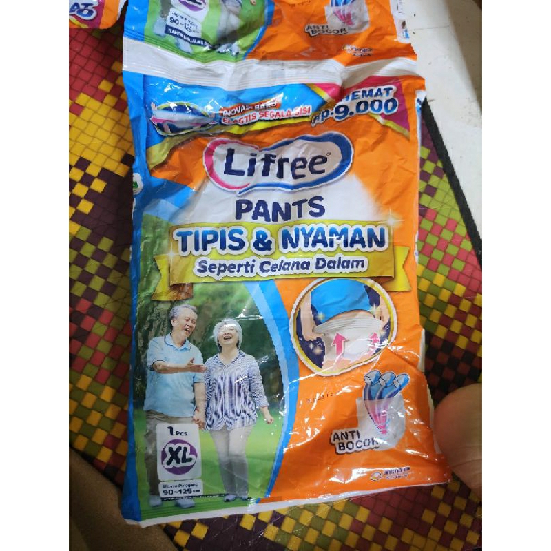 Lifree popok celana lansia nenek kakek pampers