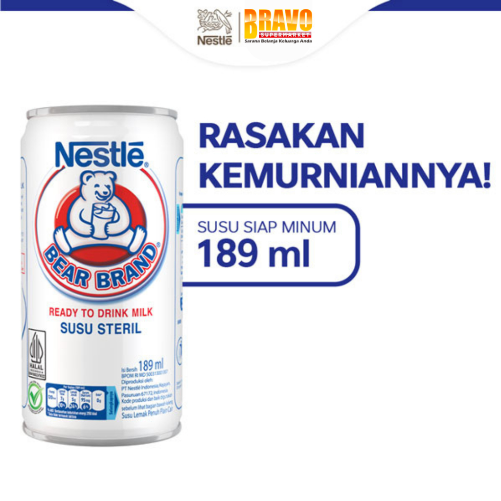 

Bravo Bojonegoro - BEAR BRAND Susu Kaleng Susu Beruang Susu Steril 189ML