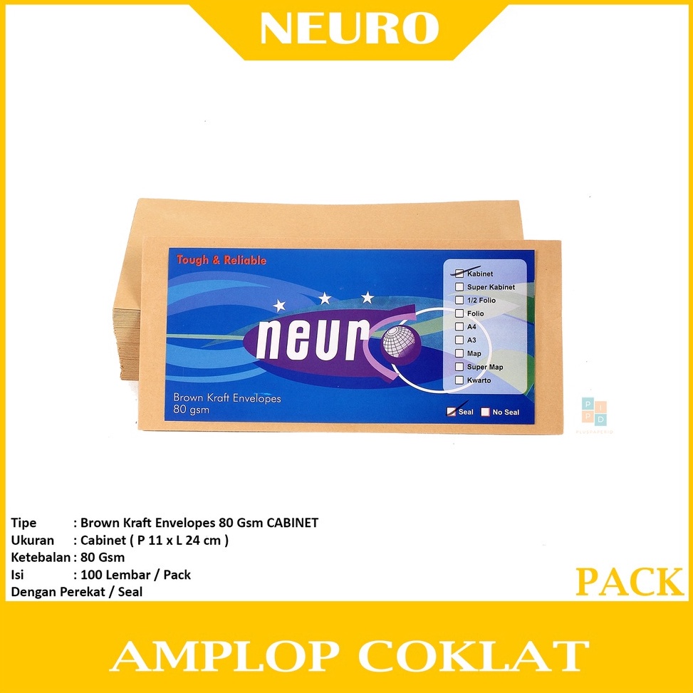 

ART P5K NEURO Amplop Coklat Ukuran Cabinet Seal Pack
