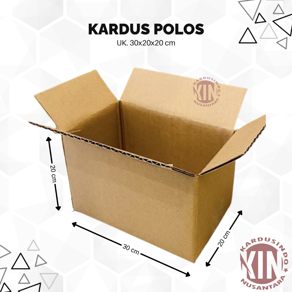 

Kardus Karton Box Polos Baru Uk 30x20x20 cm
