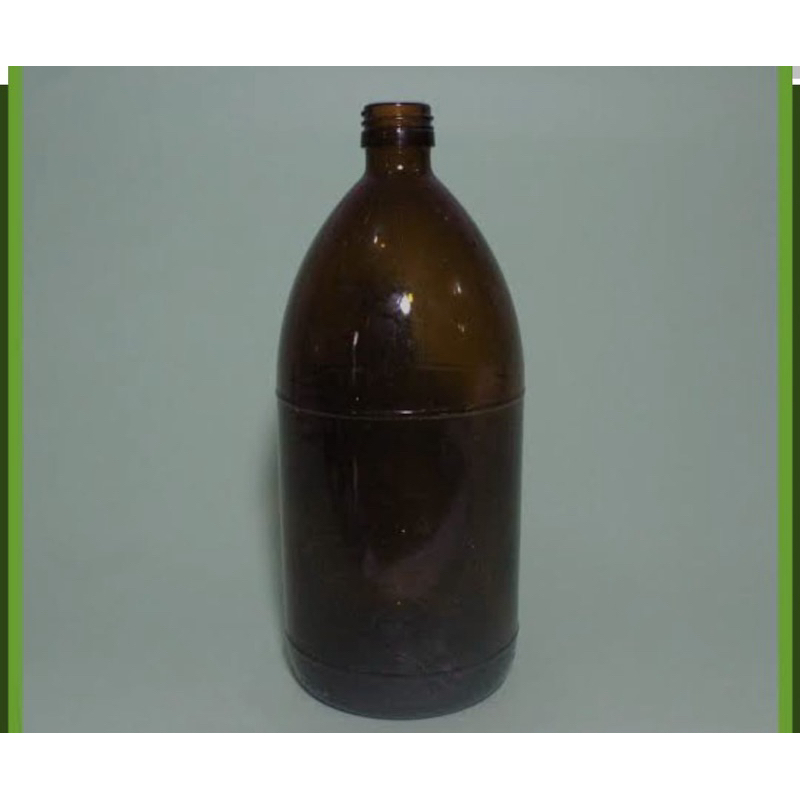 Botol Kaca 1000 mL Amber/Cokelat Kaca