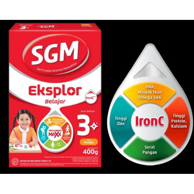Susu SGM Eksplor 3+ Susu Formula Pertumbuhan anak 3-5 tahun
