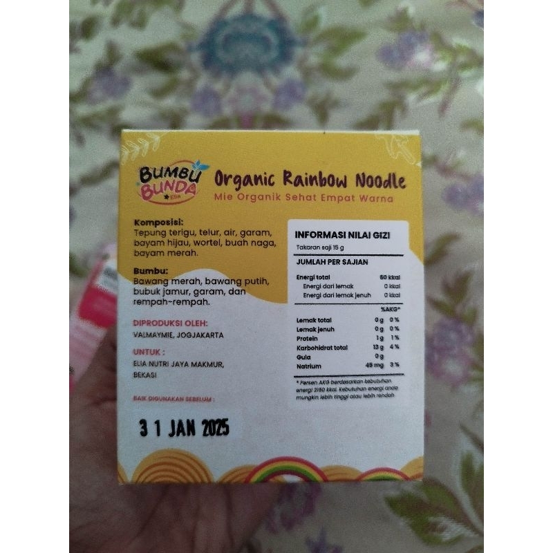 

bumbu bunda rainbow noodle