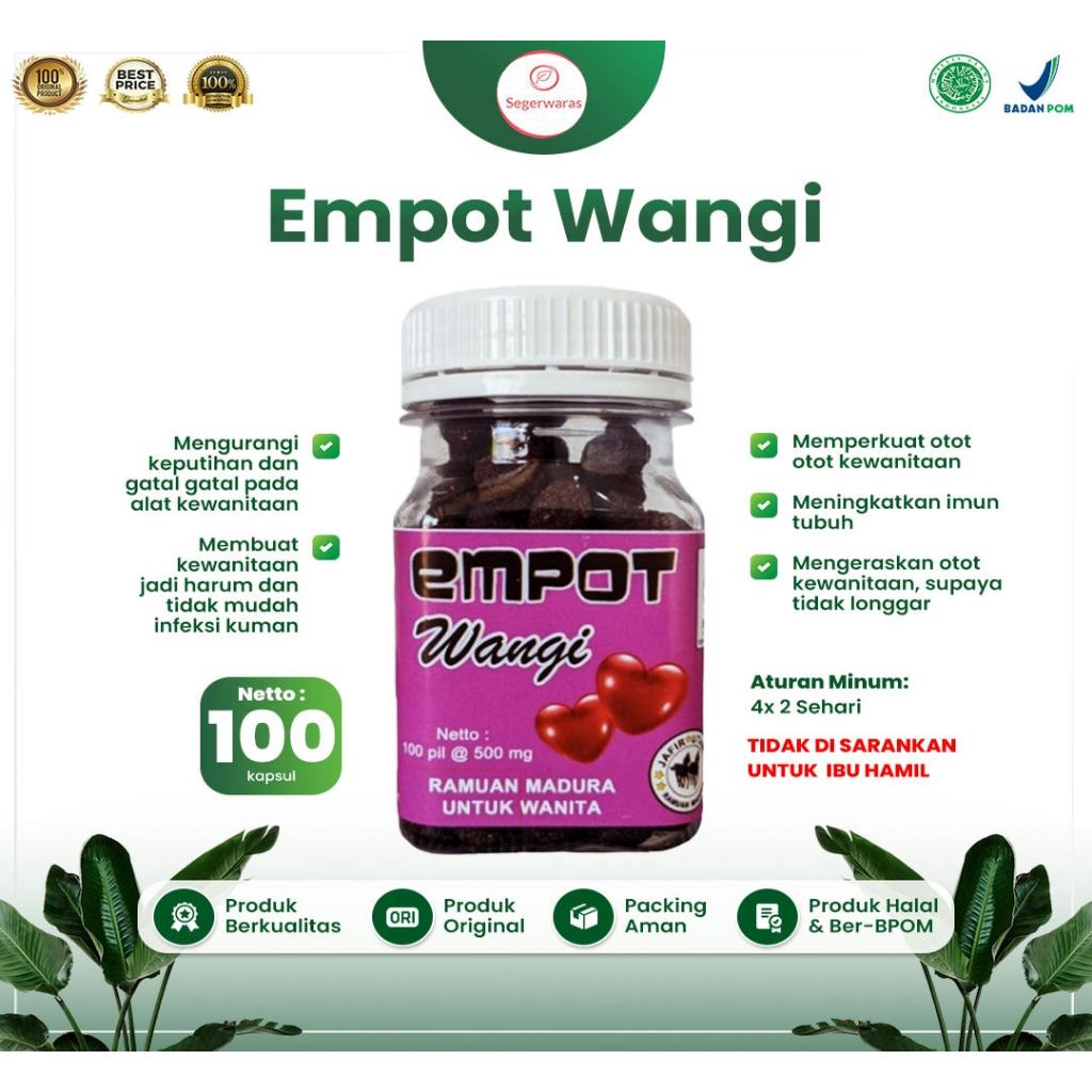 Segerwaras- Jamu Ramuan Madura Empot Wangi UD Firdaus Empot Super Jafir Untuk Kewanitaan Sari Rapet 