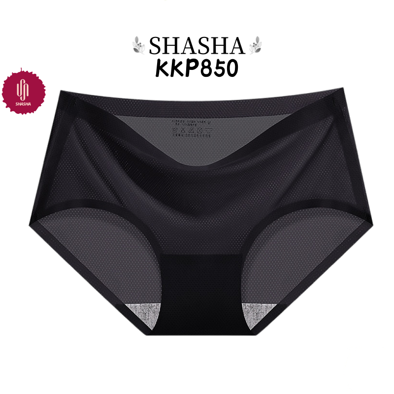 SHASHALADY Celana Dalam Seamless Wanita Lingerie Sexy Bahan Seamless Halus untuk Wanita CD midi