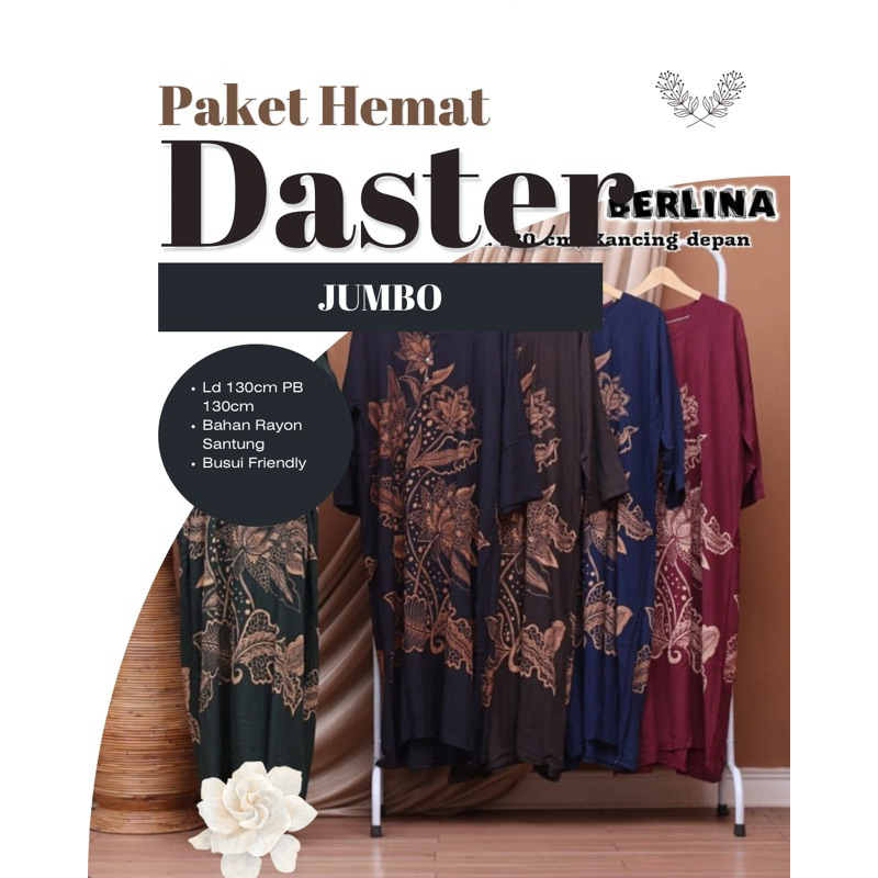 Daster Jumbo Bahan Rayon Santung