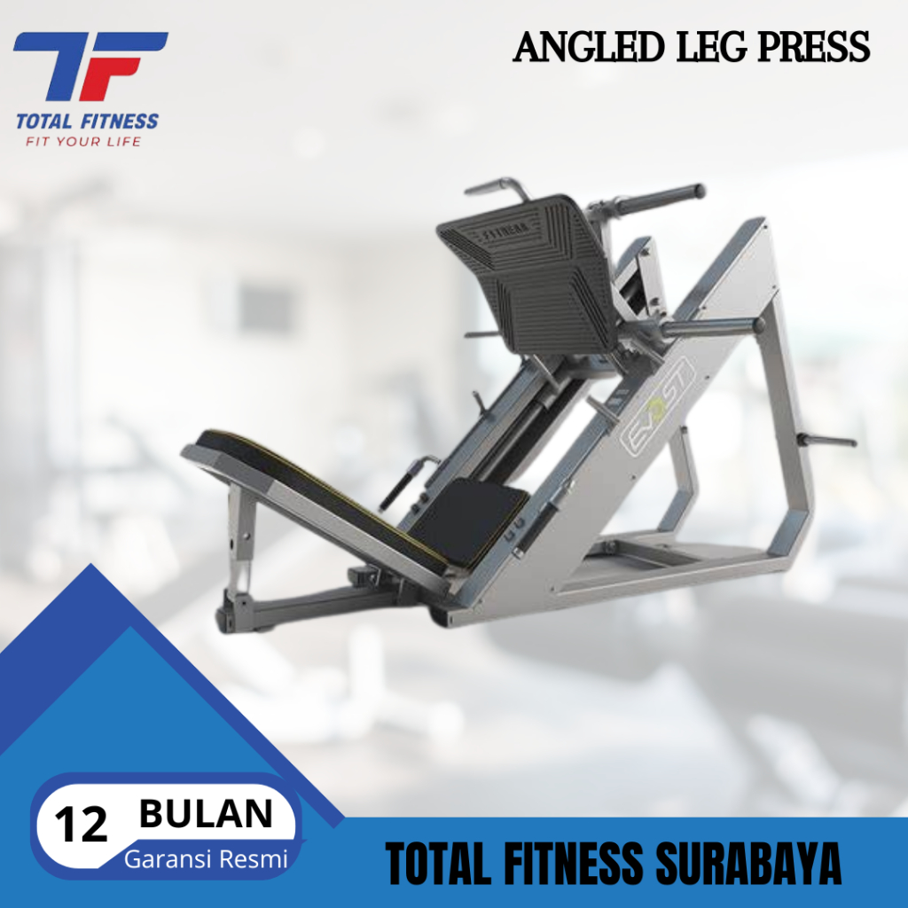 Alat olahraga angkat beban kaki Angled leg press