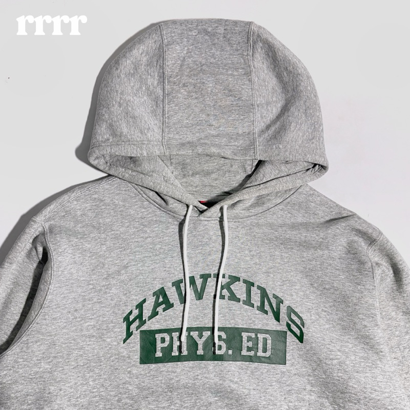 Nike x Stranger Things Hawkins High Hoodie Heater Grey