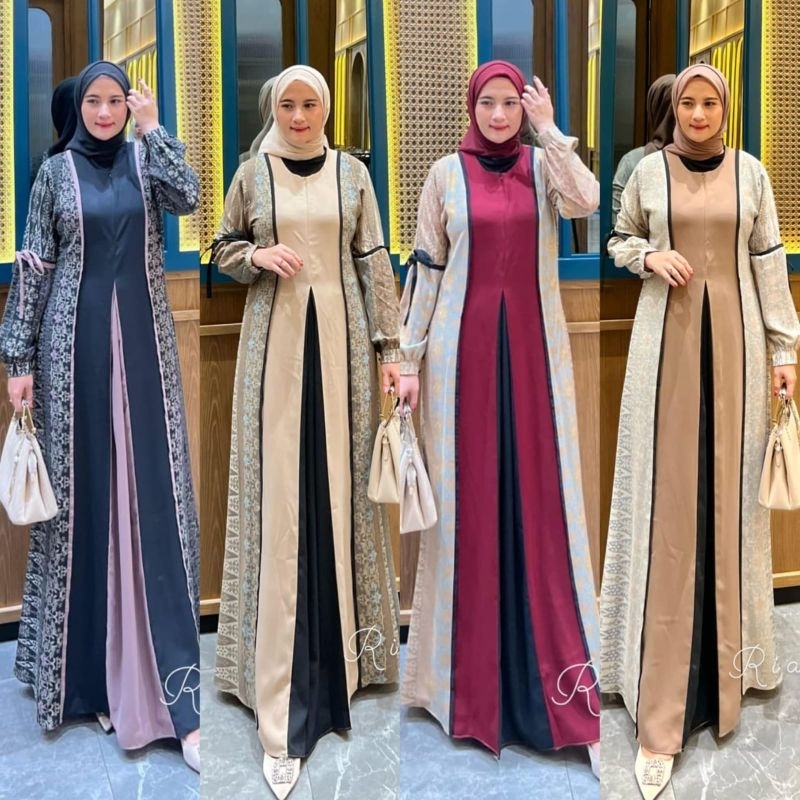 Gamis Mouza Dress ori Rianti