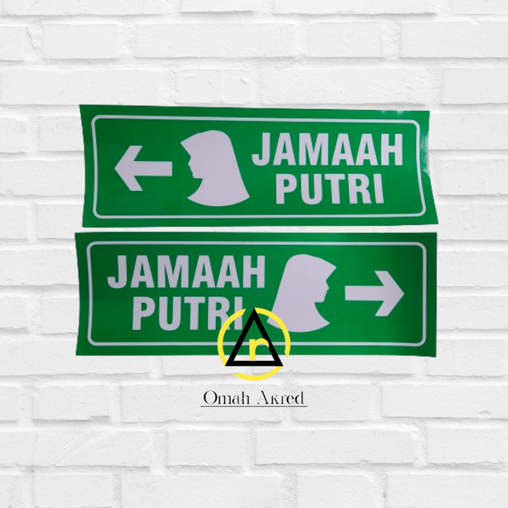 

Stiker Jamaah Putri - Tempat Sholat Putri/Wanita - Stiker Masjid