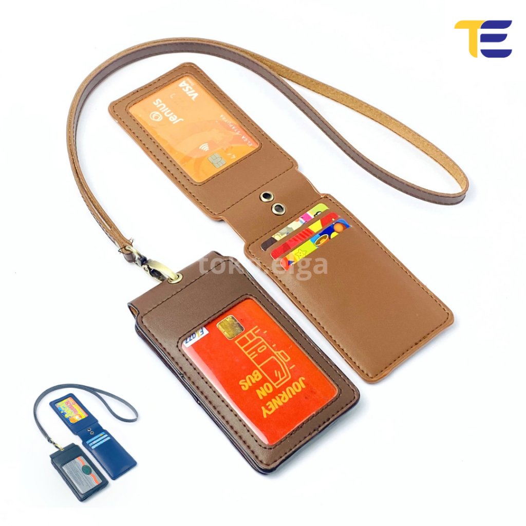 

Id Card Holder Kulit Name Tag Kulit Magnet Single Flip Kulit JunDW