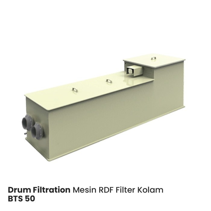 Rotary Drum Filter RDF Filter Kolam BTS 50 kapasitas 50 ton