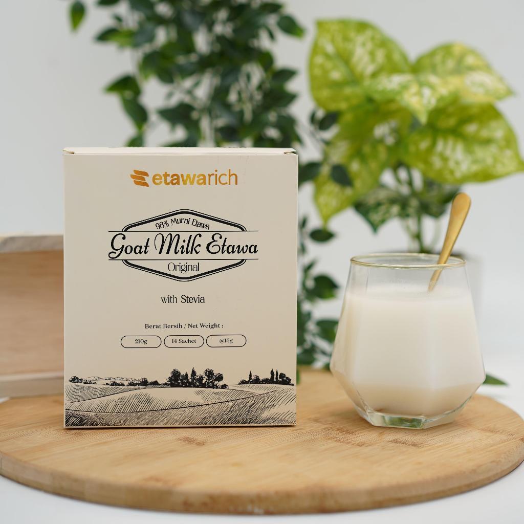 

Etawarich Susu Kambing Bubuk Evaporasi HNI NZMP Halal Kemasan 1 Box | Etawa Asli Ultra Fullcream | Susu Etawalin Atasi Nyeri Tulang & Sendi | Asam Urat | Meningkatkan Daya Tahan Tubuh | dan Imunitas Tubuh | Serta Menjaga Kesehatan Tubuh