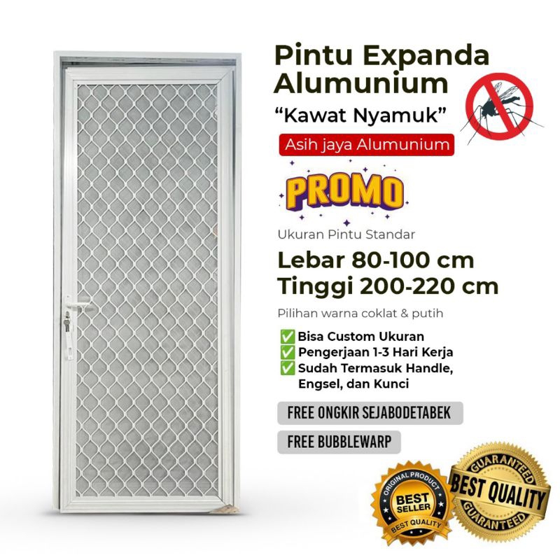 Pintu Expanda Alumunium Kawat Nyamuk