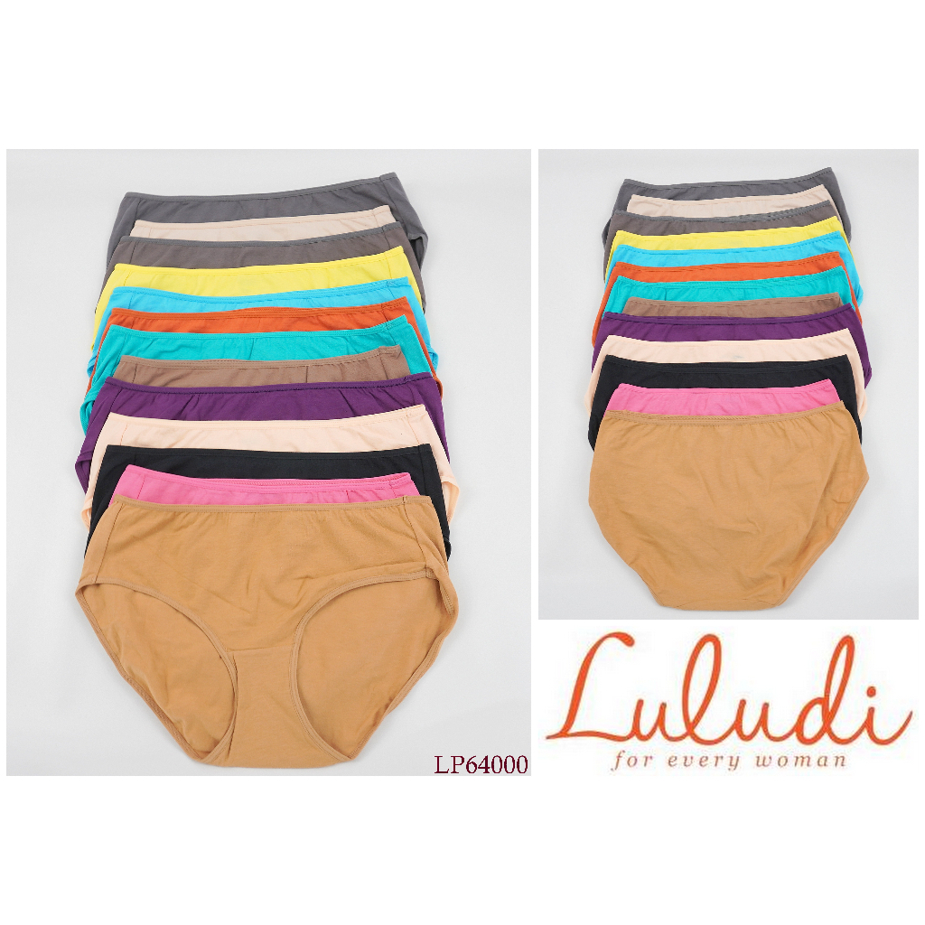 Celana Dalam Wanita Mode Midi Luludi Bahan Katun Pakaian Dalam / Underwear LP64000