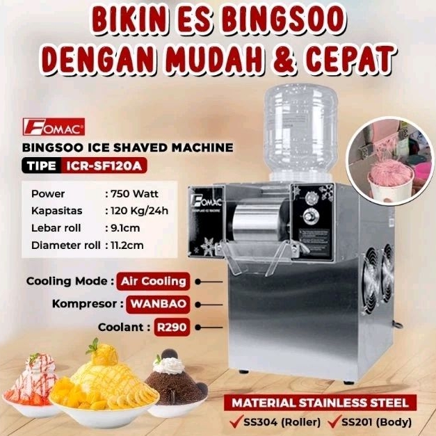 KOREAN SNOW ICE MACHINE FOMAC ICR SF ICRSF 120 SF120 ICRSF120 A SF120A ICRSF120A JUALAN BISNIS USAHA