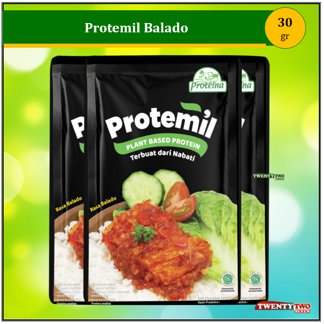 

Proteina Protemil Balado 30gr - Proteina Nabati Rendah Kalori Balado