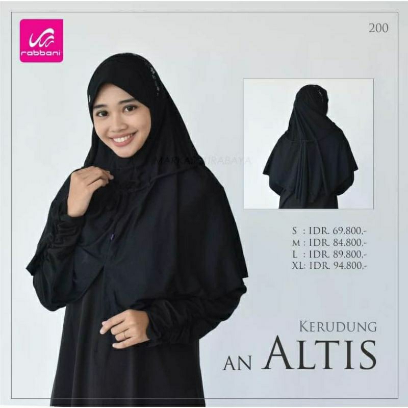 Rabbani - Kerudung Great Altis / Kerudung Instan Motif Bunga