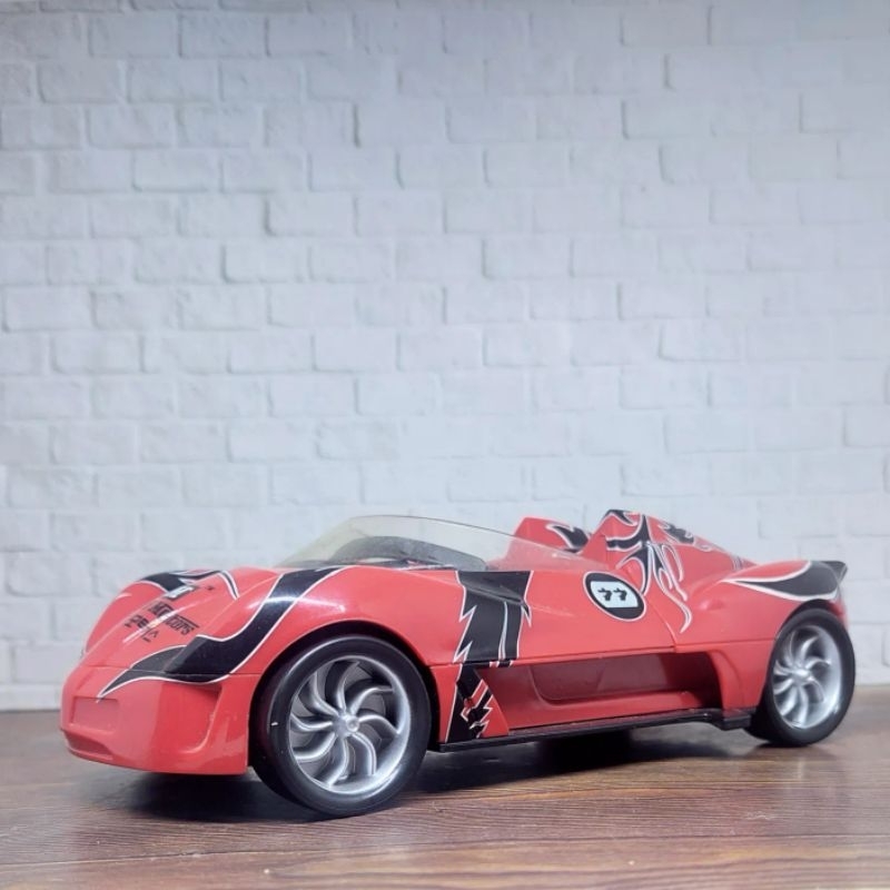 Rare Speed Racer Mach 5  merah hitam ori Warner Bros diescast mobil preloved