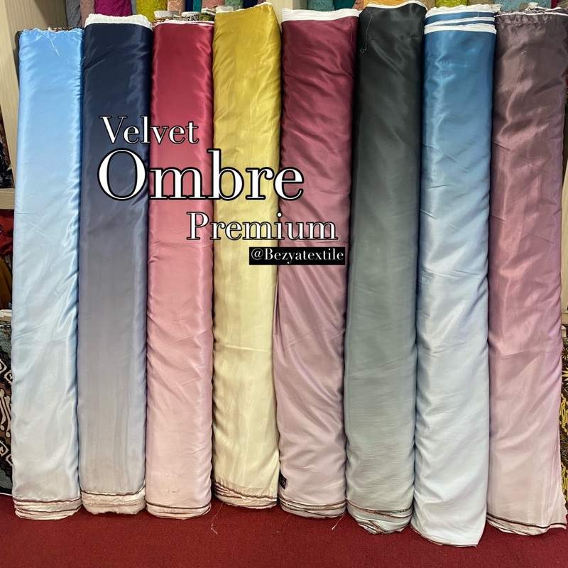 Velvet ombre / Velvet gradasi / kain gradasi ombre