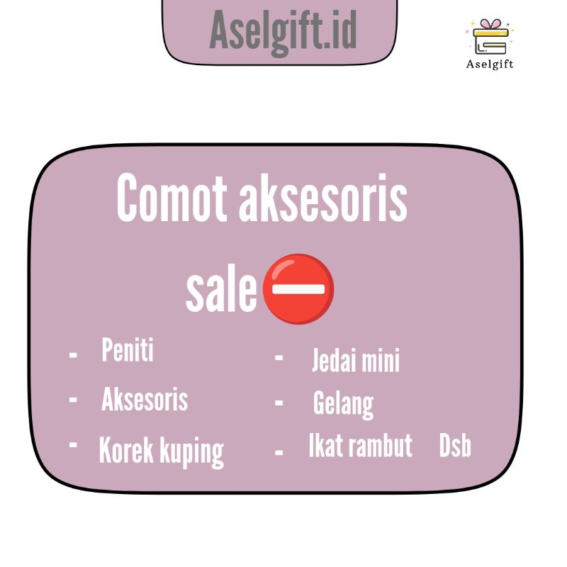

COMOT ACC / ATK ANTI RUGI (SALE)