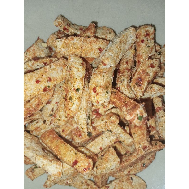 

BASRENG PEDAS DAUN JERUK, Kriuk, gurih, pedas, buatan rumah [ 150gram ]