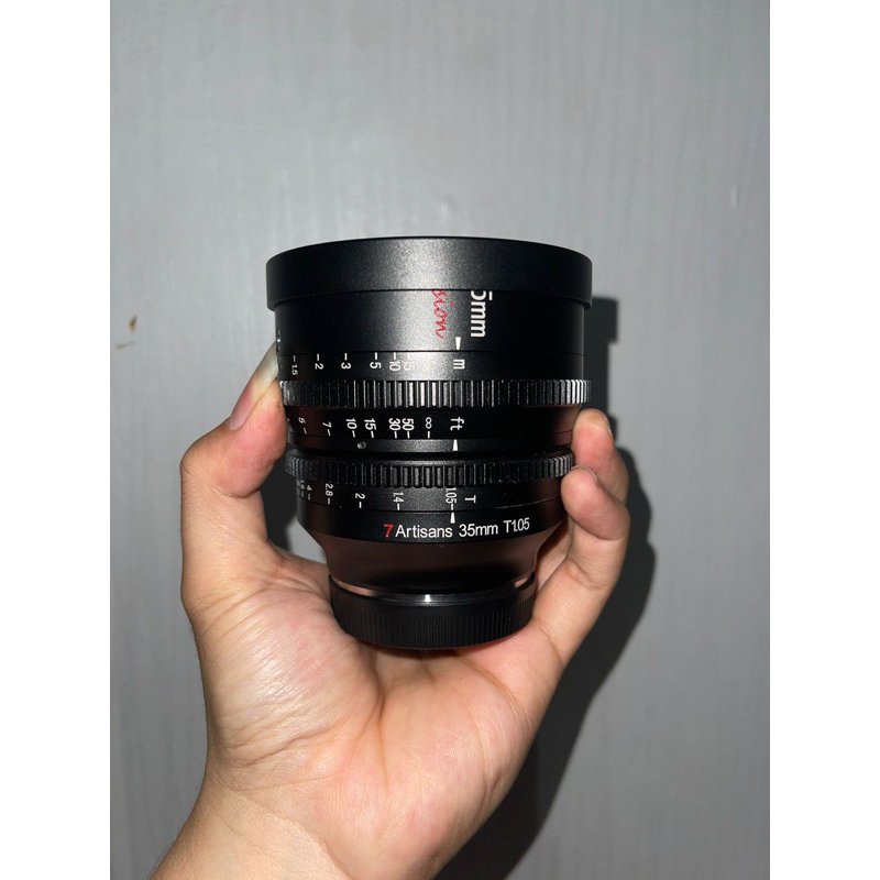 Cinema lens 7artisans 35mm for sony apsc