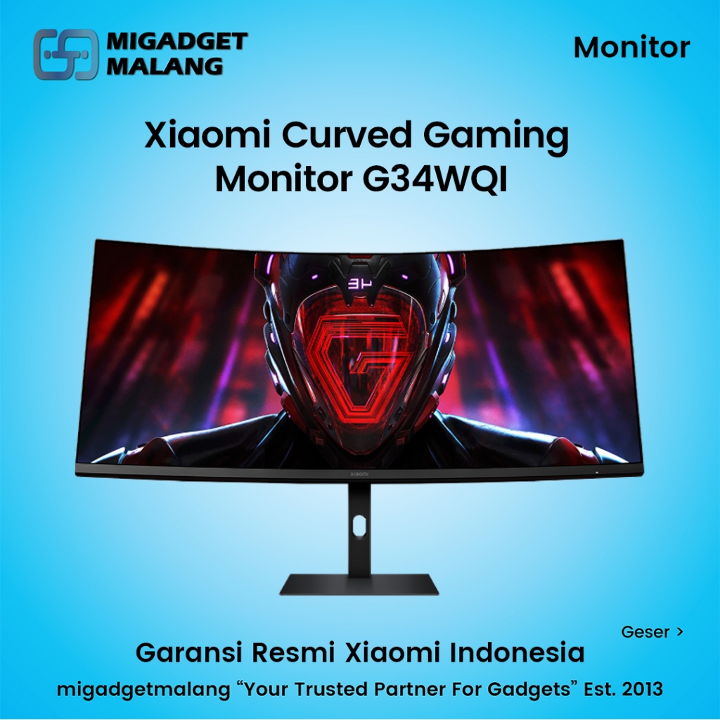 Xiaomi Mi Curved Gaming Monitor 34 Inch 180Hz WQHD G34WQi G 34" WQ G34WQ I G34 WQI