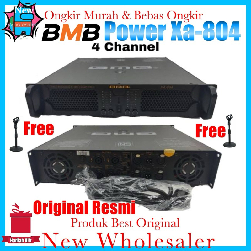 Power Audio Sound Bmb XA804 New 4 channel Original Resmi Murni Watt