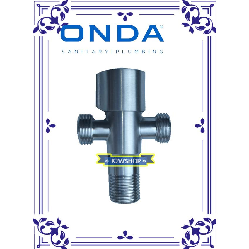 Stop Kran Cabang 3 ONDA JF FLOW Stop Kran WC Cabang 1/2 inch ONDA Stop Kran 1/2" ONDA Stop Kran Caba