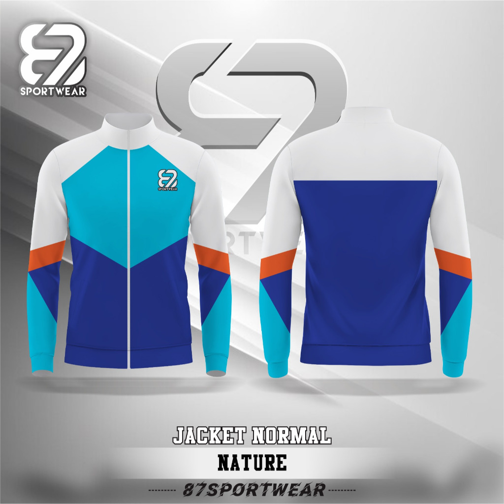 New 87 SportWear Jacket Normal Pakaian Olahraga Unisex