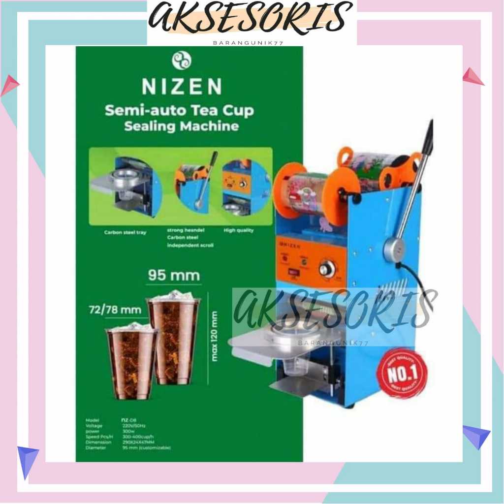 CUP SEALER NIZEN / SEALING MACHINE NIZEN 22 OZ / GELAS JUMBO CUP SEALER / MESIN PENYEGEL GELAS PLAST