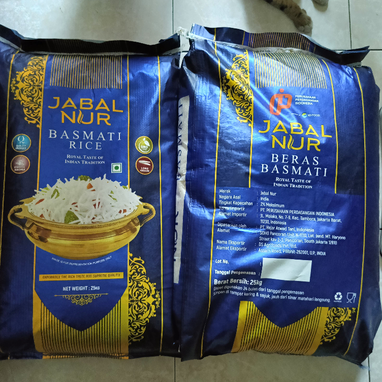 

Basmati JABAL NUR 25kg - New Packaging - Basmati Sella 1121