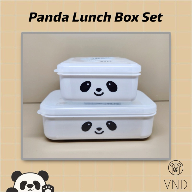 Panda Lunch Box Set ORI Japan/ Kotak Bekal Anak