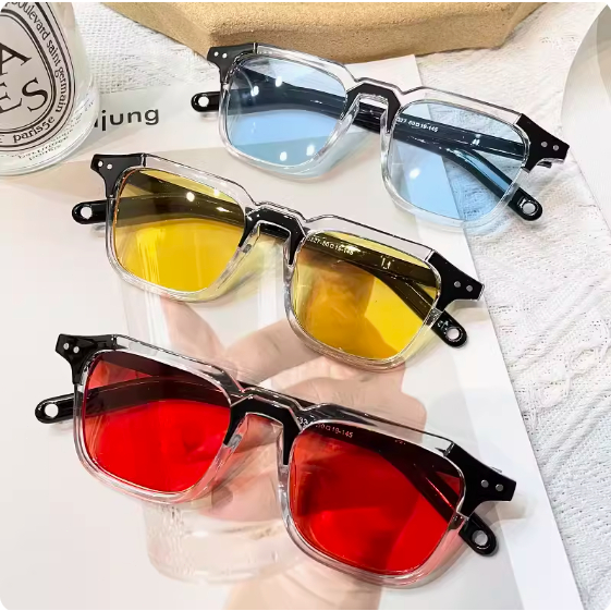 Kacamata Frame Bening Lensa Kotak Kacamata Hitam Fashion Korea Unisex Sunglasses