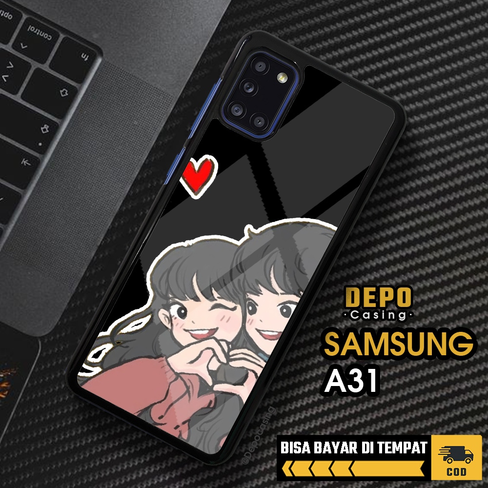Case Samsung A31 Casing Samsung A31 Casing Depo Casing [COUPLE] Case Glossy Case Aesthetic Custom Ca