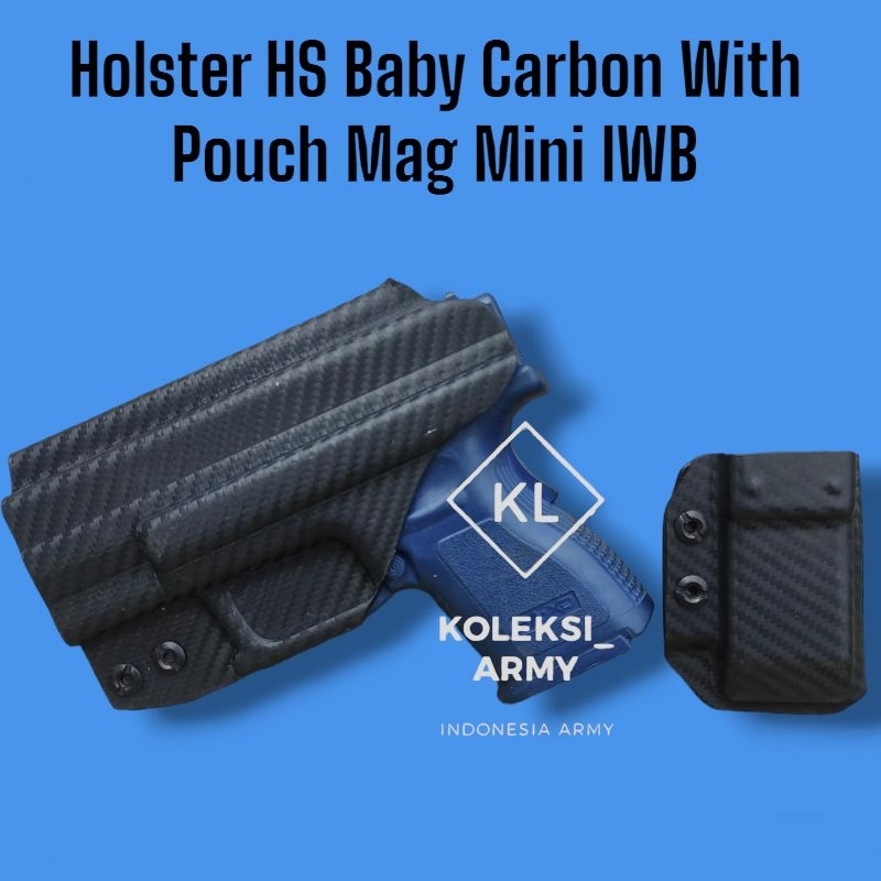 Kydex Holster HS Baby Carbon Set Pouch Mag HS Mini IWB HS9 Compact