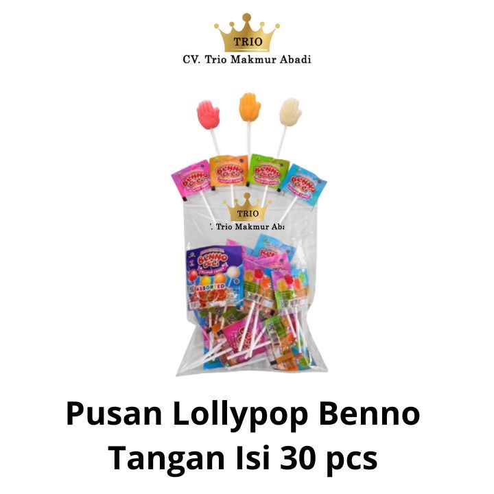 

Pusan Lollypop Benno Tangan Isi 30 pcs