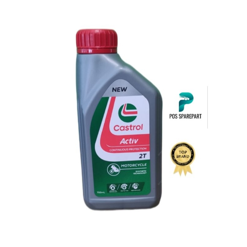 CASTROL ACTIVE 2T NETTO 700ML - OLI SAMPING CASTROL ACTIVE 2T 0,7L KEMASAN TERBARU PROMO MURAH ORIGI