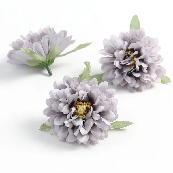 Kepala Bunga - Krisan 6 cm Artificial Flower Kain Peony Putik Daisy Pom Pom Matahari Hydrangea Sunfl