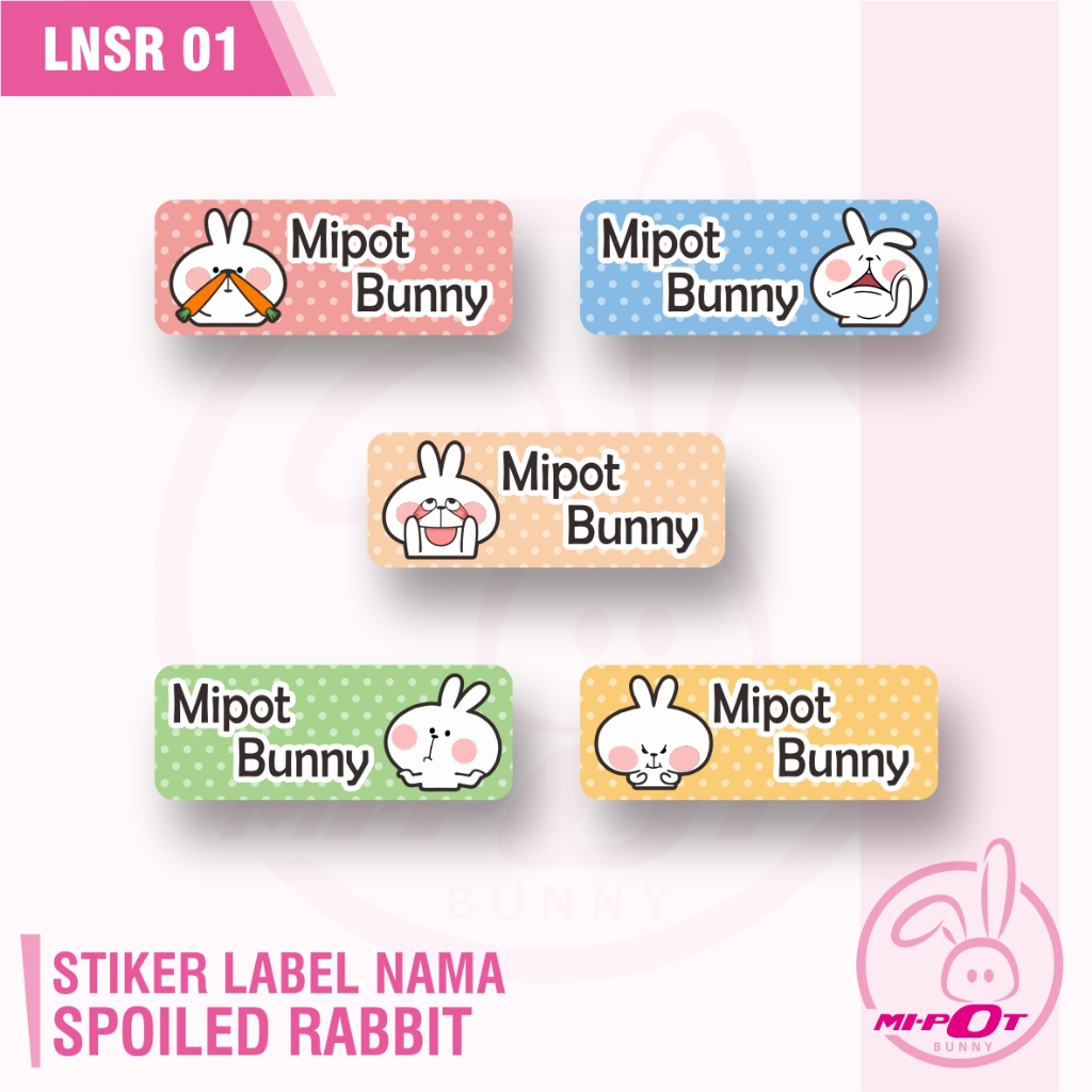

STIKER LABEL NAMA - SPOILED RABBIT 01